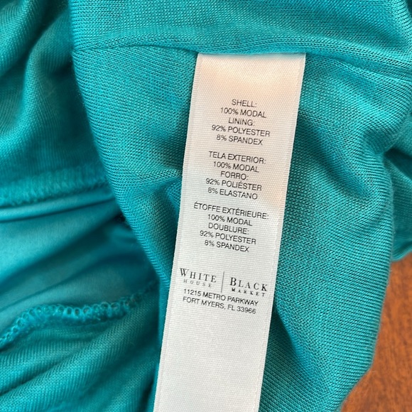 WHBM LAGOON SPLIT SLEEVE BANDED WAIST TOO - Picture 9 of 10